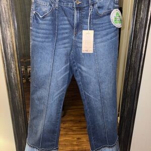 LOVEGEN Blue Wide CUFF Leg Women's Jeans